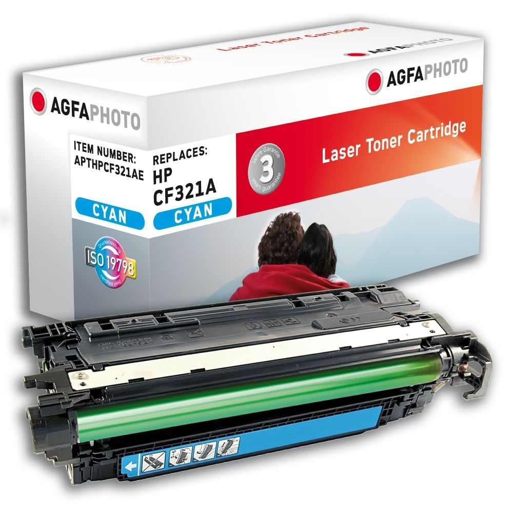 AGFA Photo Toner cyan HPCF321AE für HP Color LaserJet Enterprise M651 ...